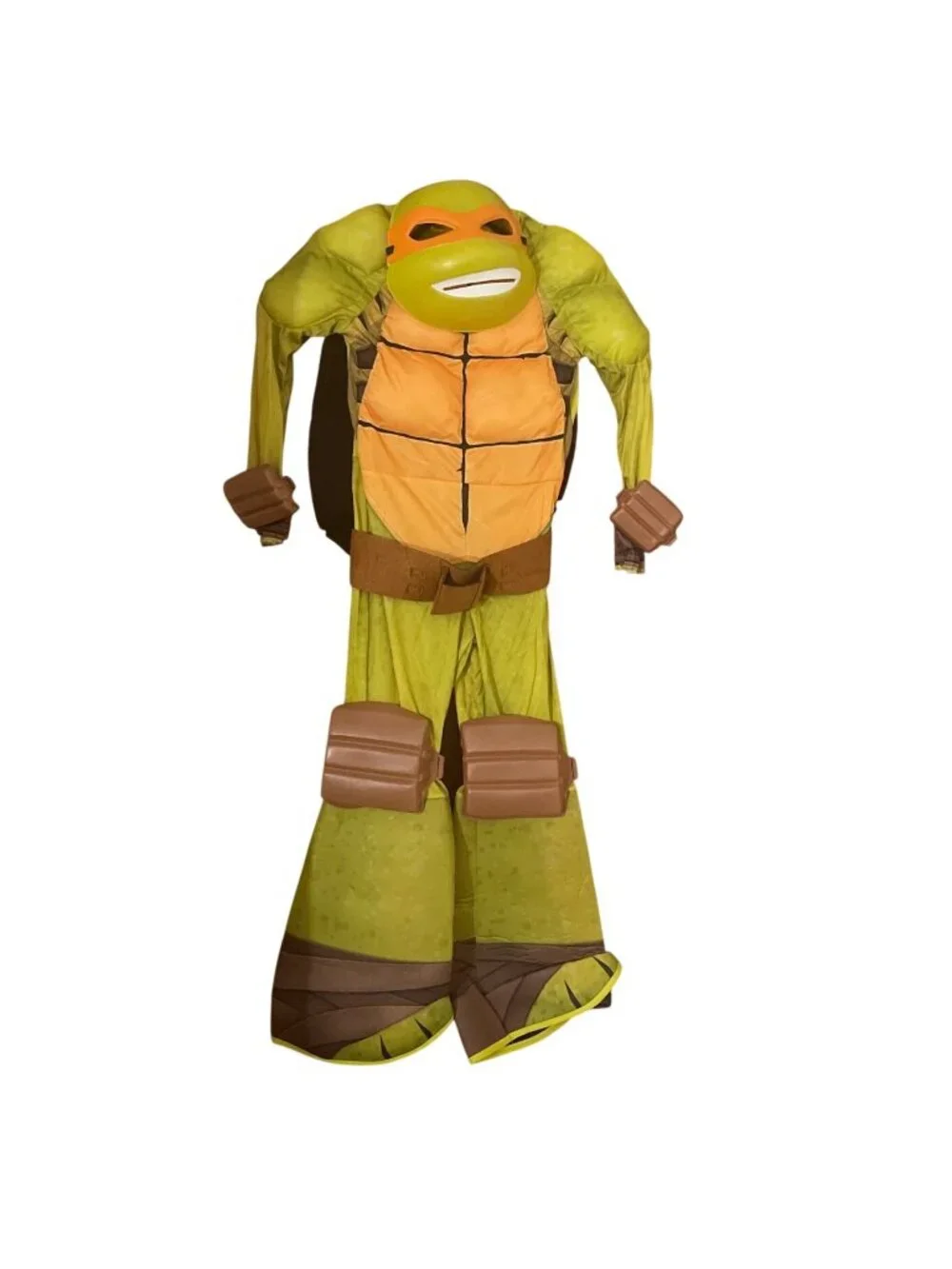 Teenage Mutant Ninja Turtles Michelangelo Child Med Halloween Costume 8 Pc Set